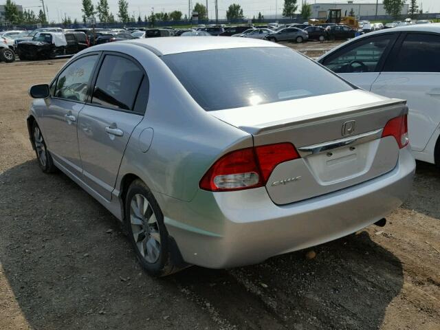 2HGFA16029H010575 - 2009 HONDA CIVIC EXL 银色 照片 3