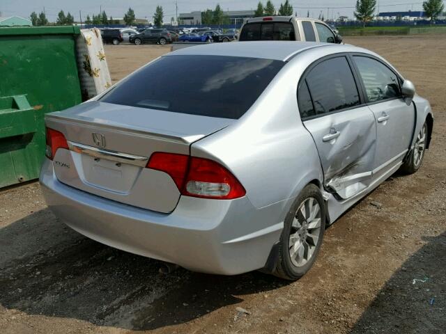2HGFA16029H010575 - 2009 HONDA CIVIC EXL 银色 照片 4