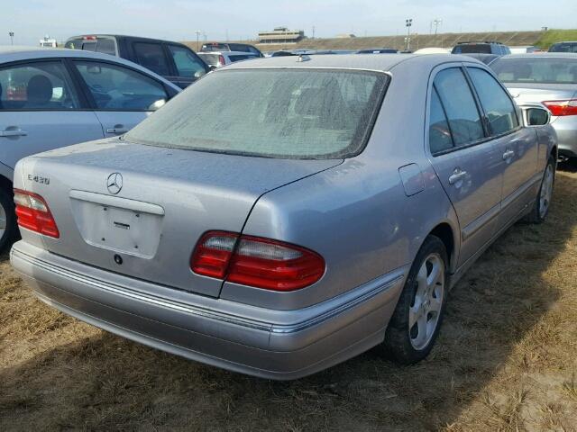 WDBJF70J22B484473 - 2002 MERCEDES-BENZ E 430 SILVER photo 4