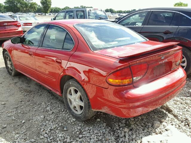 1G3NL52F43C117031 - 2003 OLDSMOBILE ALERO GL RED photo 3