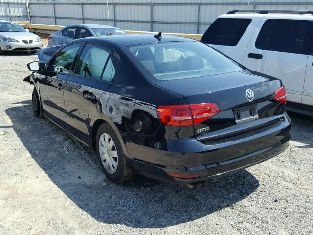3VW2K7AJXFM357787 - 2015 VOLKSWAGEN JETTA BASE 黑色 照片 3