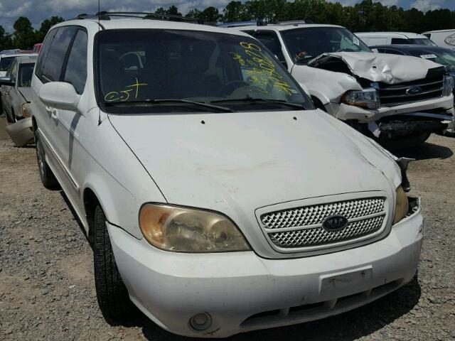 KNDUP132956742370 - 2005 KIA SEDONA EX WHITE photo 1