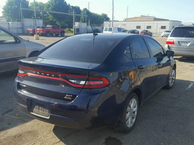 1C3CDFBB4ED831881 - 2014 DODGE DART SXT BLUE photo 4