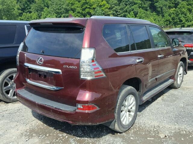 JTJBM7FX7E5064361 - 2014 LEXUS GX BASE BURGUNDY photo 4