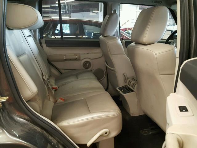 1J8HH58216C247686 - 2006 JEEP COMMANDER GRAY photo 6