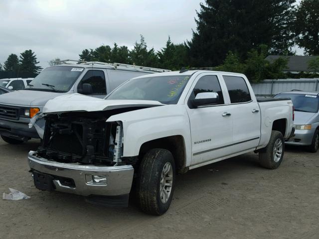 3GCUKSEC8FG164773 - 2015 CHEVROLET SILVERADO WHITE photo 2