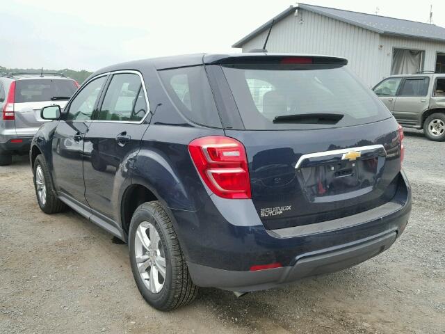 2GNALBEK3H1610385 - 2017 CHEVROLET EQUINOX LS BLUE photo 3