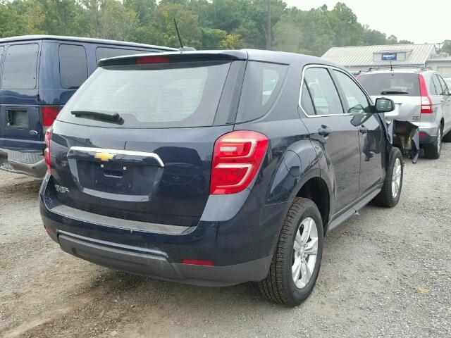 2GNALBEK3H1610385 - 2017 CHEVROLET EQUINOX LS BLUE photo 4