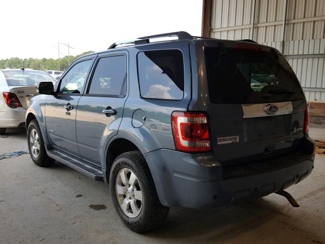 1FMCU5K36CKB42783 - 2012 FORD ESCAPE HYB BLUE photo 3