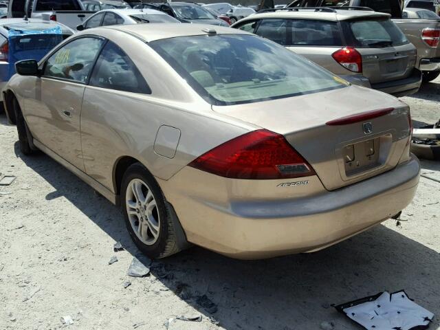 1HGCM727X6A003464 - 2006 HONDA ACCORD EX GOLD photo 3