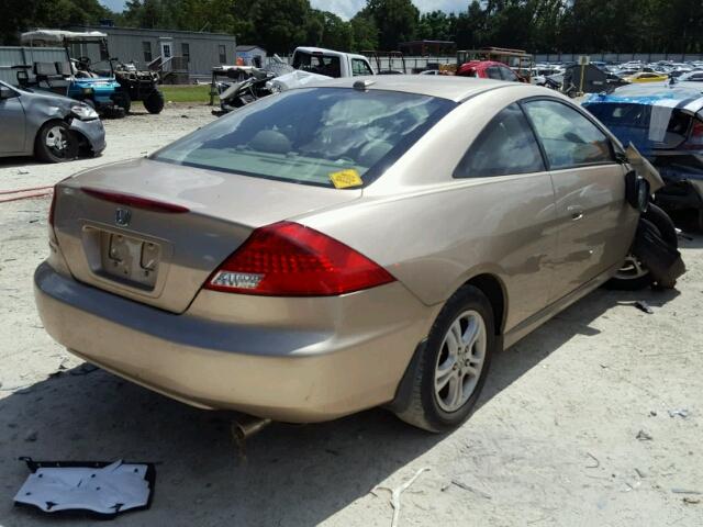 1HGCM727X6A003464 - 2006 HONDA ACCORD EX GOLD photo 4