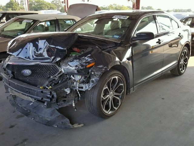 1FAHP2KT5DG109087 - 2013 FORD TAURUS SHO BLACK photo 2