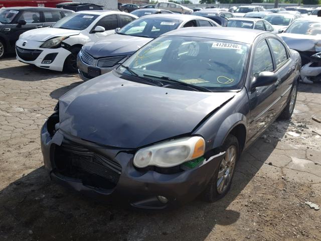 1C3EL66R64N240947 - 2004 CHRYSLER SEBRING LI GRAY photo 2