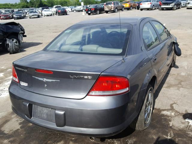 1C3EL66R64N240947 - 2004 CHRYSLER SEBRING LI GRAY photo 4