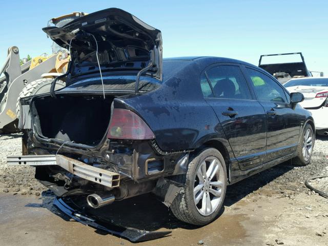 2HGFA55598H708099 - 2008 HONDA CIVIC SI BLACK photo 4