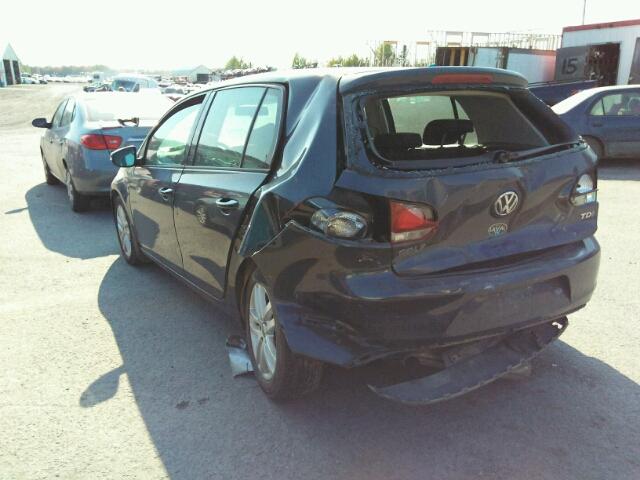 WVWNM7AJ2AW241888 - 2010 VOLKSWAGEN GOLF 蓝色 照片 3