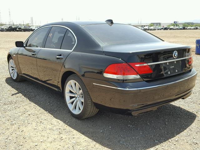 WBAHL83596DT06032 - 2006 BMW 750 I BLACK photo 3