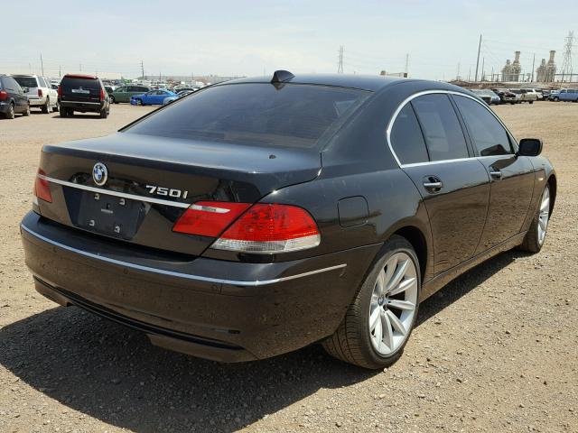 WBAHL83596DT06032 - 2006 BMW 750 I BLACK photo 4