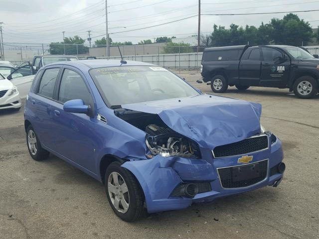 KL1TD66E39B317691 - 2009 CHEVROLET AVEO LS BLUE photo 1