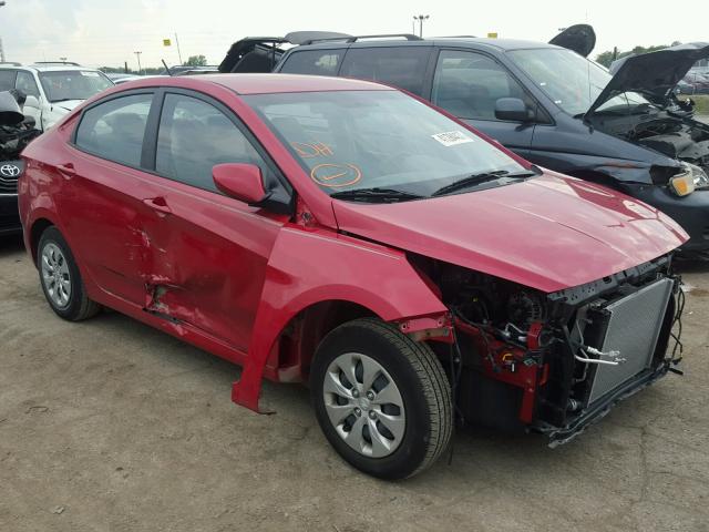 KMHCT4AEXGU045516 - 2016 HYUNDAI ACCENT SE RED photo 1