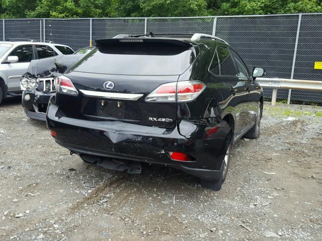 JTJBC1BA9E2067748 - 2014 LEXUS RX 450 BLACK photo 4