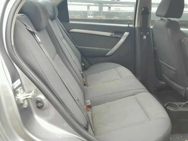 KL1TD5DE8BB256325 - 2011 CHEVROLET AVEO LS SILVER photo 6