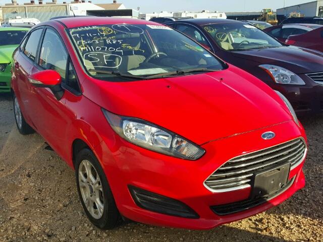 3FADP4BJ1EM110706 - 2014 FORD FIESTA RED photo 1