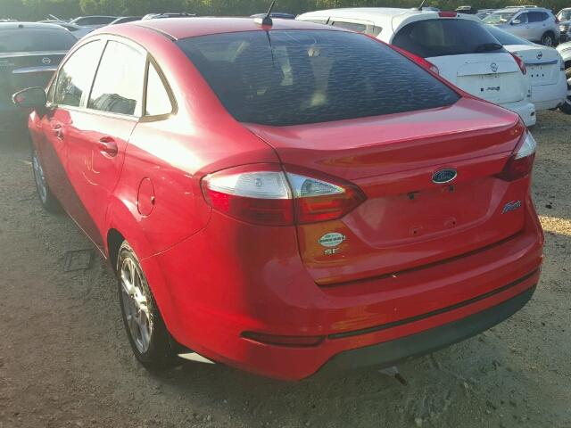 3FADP4BJ1EM110706 - 2014 FORD FIESTA RED photo 3