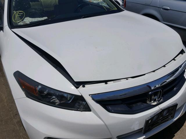 1HGCS2B89CA001346 - 2012 HONDA ACCORD EXL WHITE photo 9