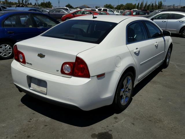 1G1ZH57B08F187147 - 2008 CHEVROLET MALIBU 1LT 白色 照片 4