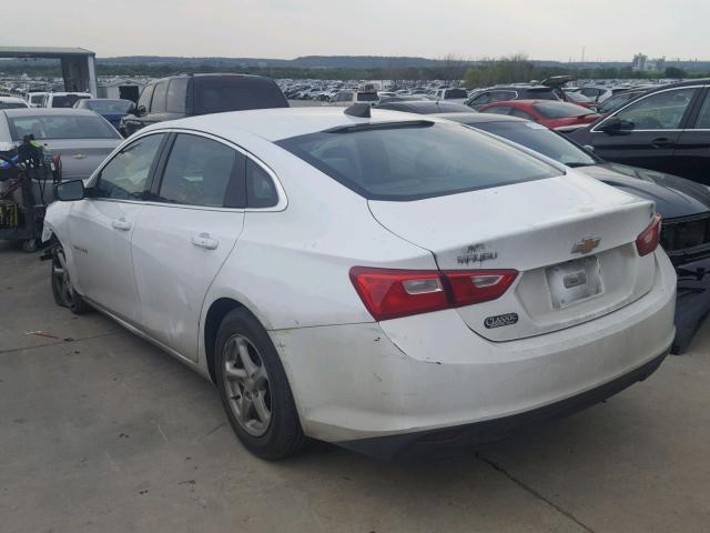 1G1ZB5ST8GF265741 - 2016 CHEVROLET MALIBU LS WHITE photo 3