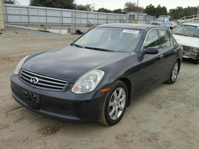 JNKCV51E55M209576 - 2005 INFINITI G35 BLACK photo 2