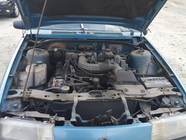 1G1JC5443P7180249 - 1993 CHEVROLET CAVALIER V BLUE photo 7