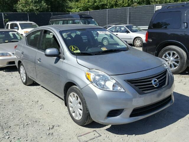 3N1CN7AP1EL834567 - 2014 NISSAN VERSA SILVER photo 1