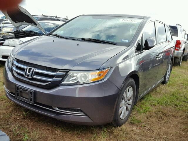 5FNRL5H49FB120585 - 2015 HONDA ODYSSEY EX GRAY photo 2