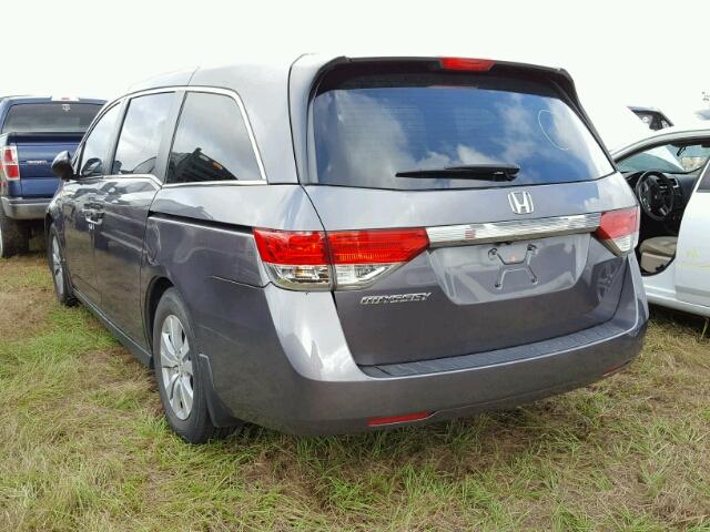 5FNRL5H49FB120585 - 2015 HONDA ODYSSEY EX GRAY photo 3