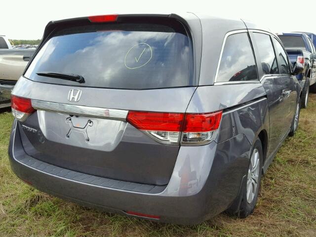 5FNRL5H49FB120585 - 2015 HONDA ODYSSEY EX GRAY photo 4