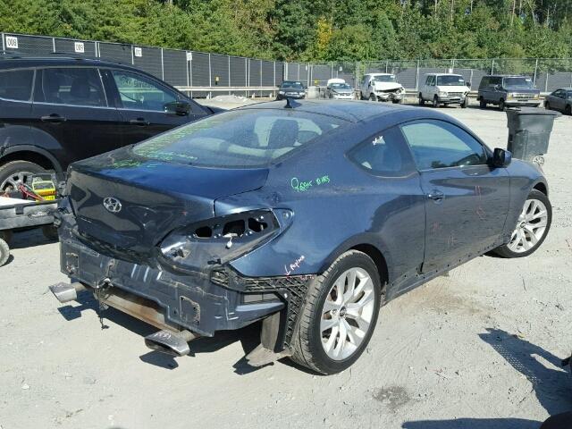 KMHHT6KD7DU088987 - 2013 HYUNDAI GENESIS CO BLUE photo 4