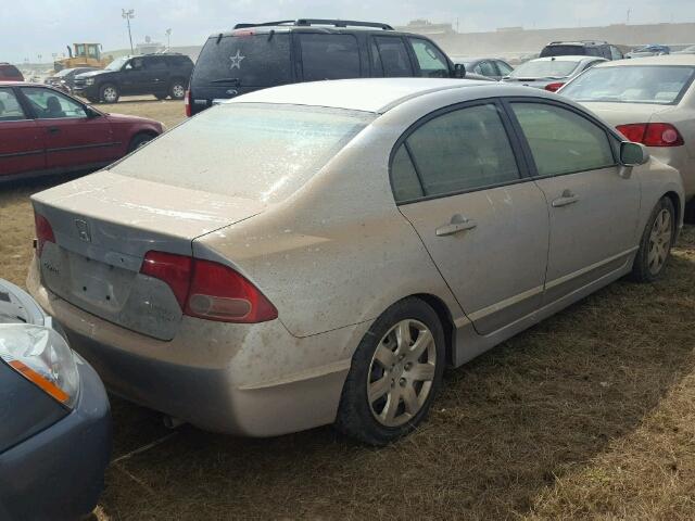 1HGFA16556L124161 - 2006 HONDA CIVIC SILVER photo 4