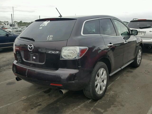 JM3ER29L180215202 - 2008 MAZDA CX-7 MAROON photo 4