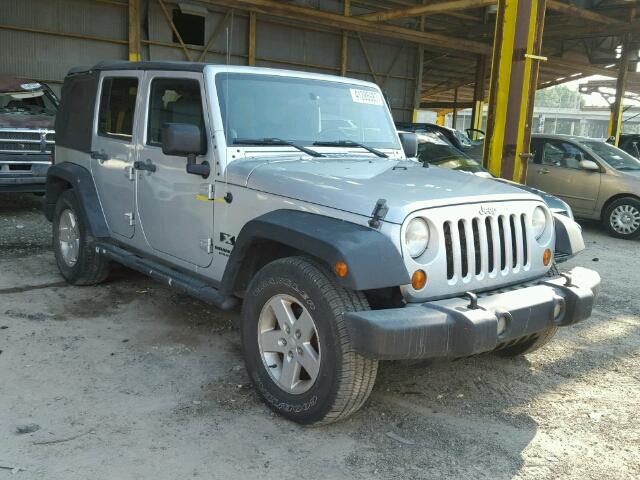 1J4GB39117L205996 - 2007 JEEP WRANGLER X SILVER photo 1