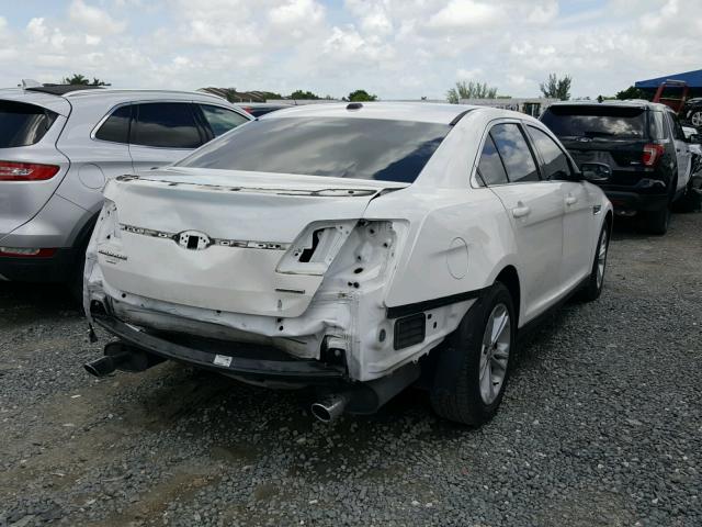 1FAHP2E80DG107478 - 2013 FORD TAURUS SEL WHITE photo 4