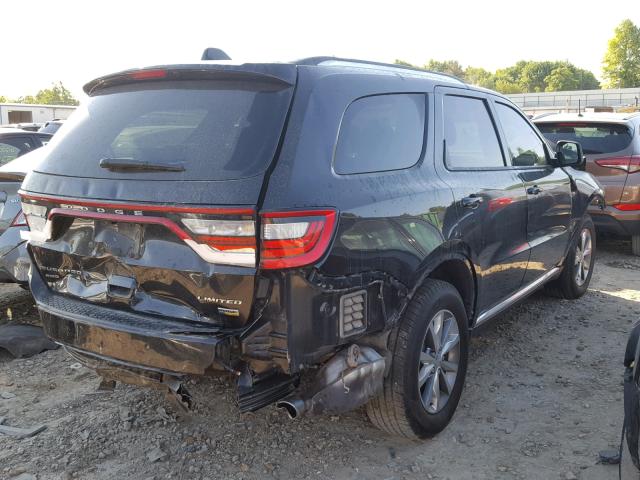 1C4RDJDG3EC451101 - 2014 DODGE DURANGO LI BLACK photo 4