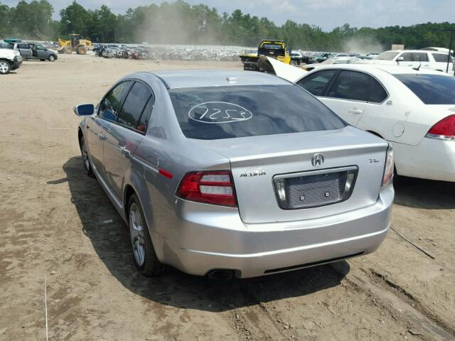 19UUA66287A020948 - 2007 ACURA TL SILVER photo 3