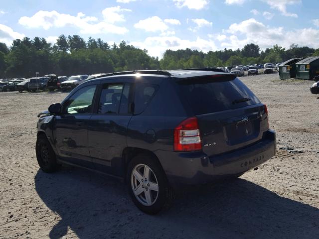 1J8FF47W57D110614 - 2007 JEEP COMPASS CHARCOAL photo 3