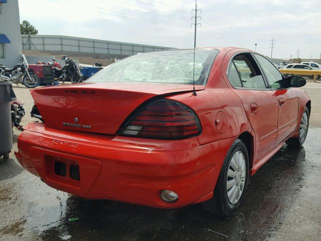 1G2NF52F04M615721 - 2004 PONTIAC GRAND AM S 红色 照片 4