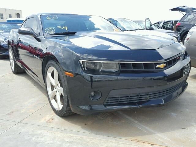 2G1FC1E36E9205628 - 2014 CHEVROLET CAMARO BLACK photo 1