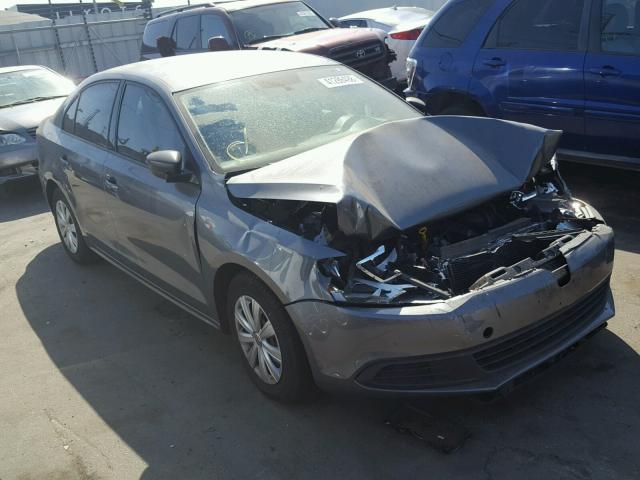 3VW2K7AJ2EM333966 - 2014 VOLKSWAGEN JETTA BASE 灰色 照片 1