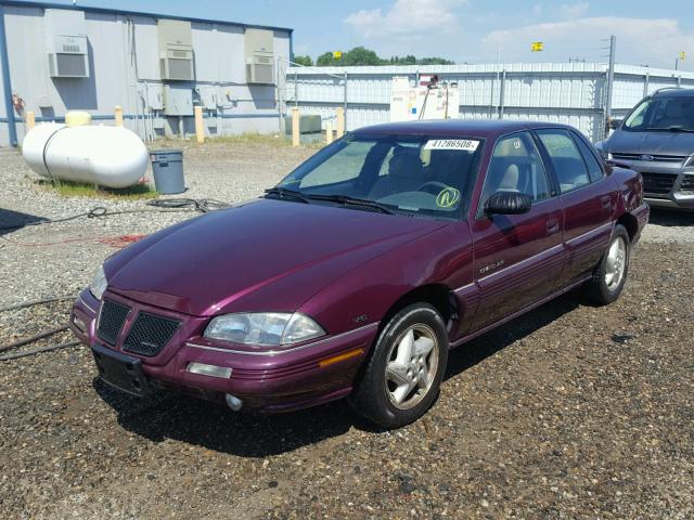 1G2NE55MXSM516978 - 1995 PONTIAC GRAND AM S იასამნისფერი ფოტო 2