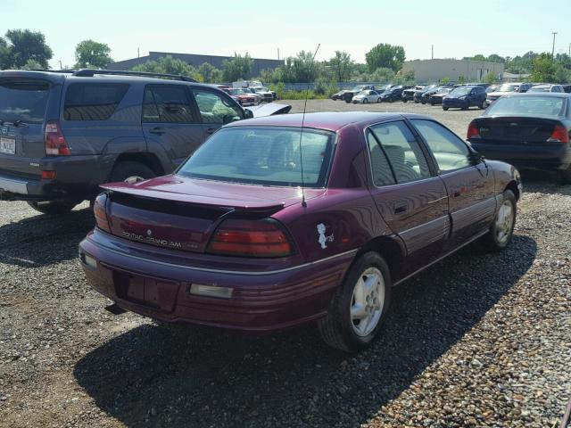 1G2NE55MXSM516978 - 1995 PONTIAC GRAND AM S იასამნისფერი ფოტო 4